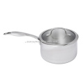 Stainless Steel Non Stick Frypan with Glass Lid